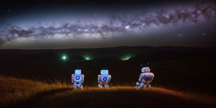 00118-3193325683-robots on a hill looking at the milky way on a night sky.png